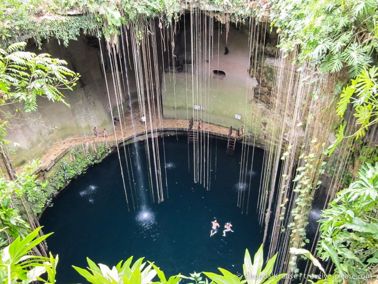 Ik Kil Cenote- Swimming in a Sacred Cenote in Mexico
