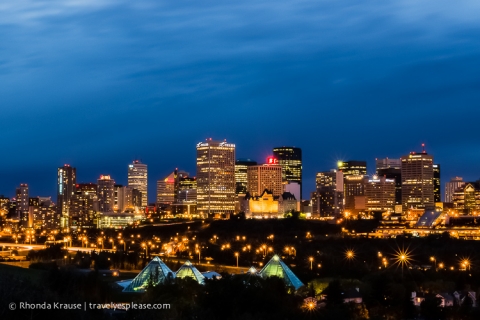 travelyesplease.com |Photo of the Week: Downtown Lights, Edmonton, AB