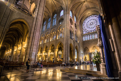 notre dame cathedral paris inside