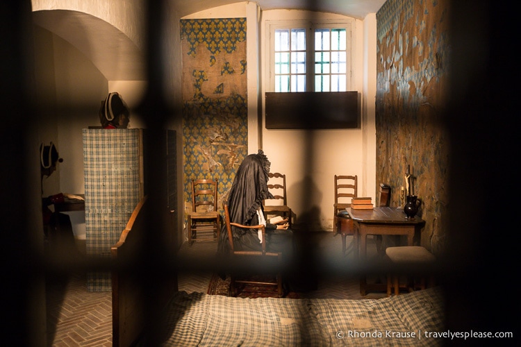 Marie Antoinette's cell in the Conciergerie.