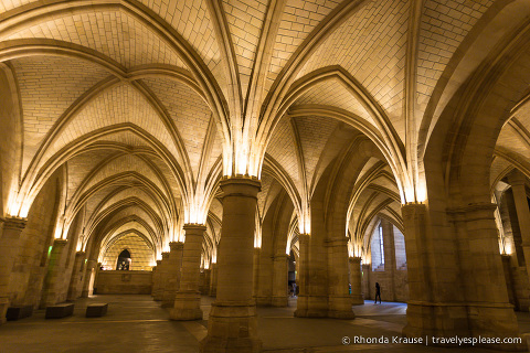 Hall of Men-at-Arms in the Conciergerie.
