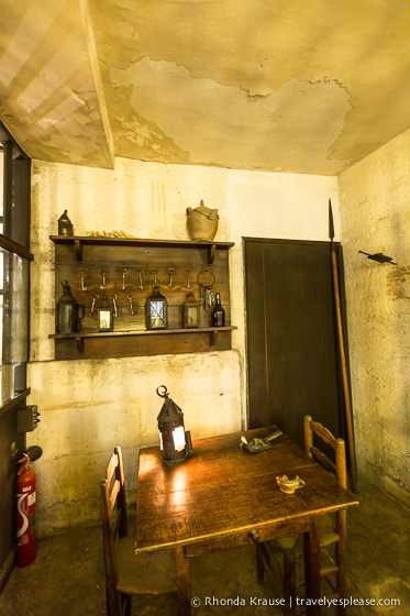 Guardroom seen on a tour of the Conciergerie.