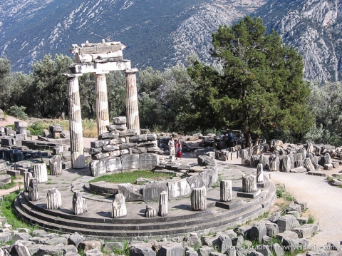 travelyesplease.com | Sanctuary of Athena and the Tholos of Delphi- Ancient Delphi, Greece