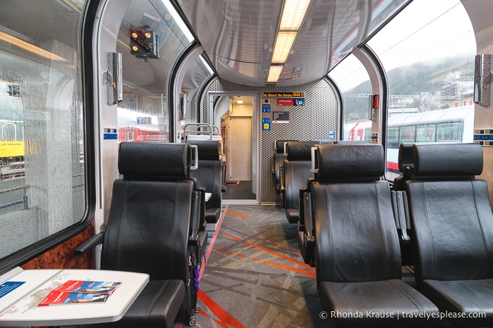 Inside a Swiss Train