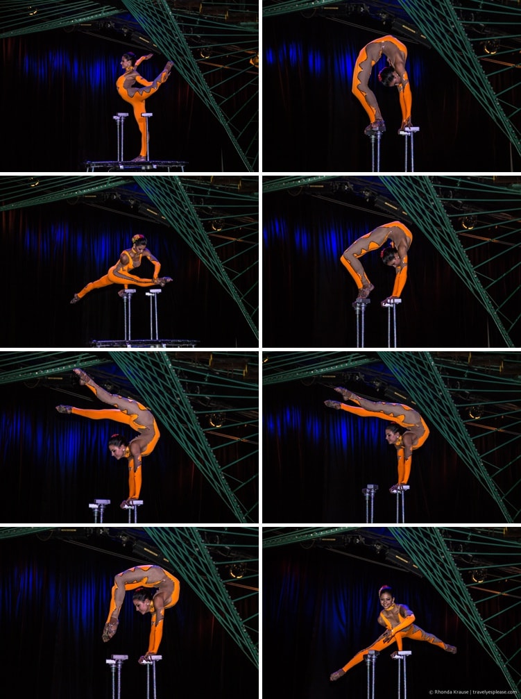 Contortionist at the Tropicana Havana Cabaret.