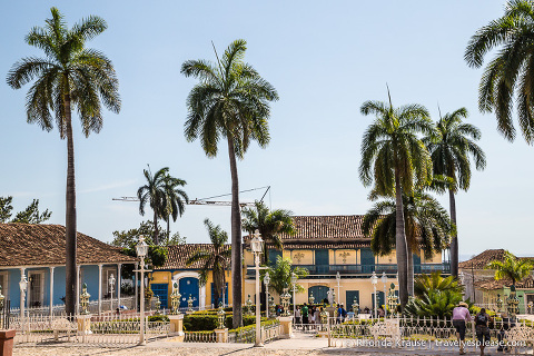 Casa de Aldeman Ortiz and Plaza Mayor in Trinidad.