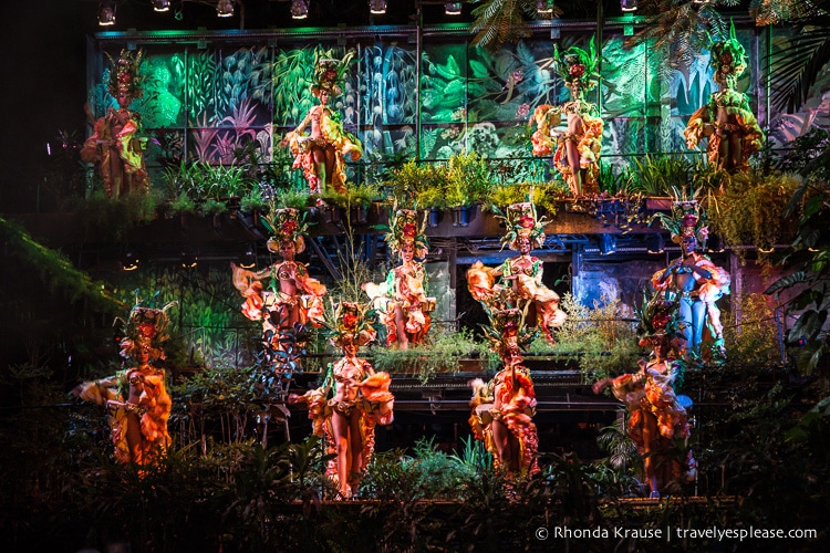 Showgirls in the Tropicana Havana show.