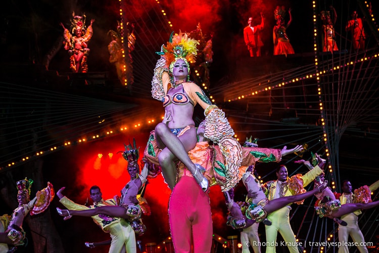 Dancers in the Tropicana Havana show.