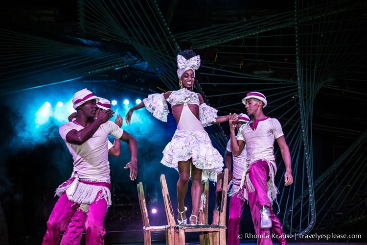 Dancers in the Tropicana Havana show.