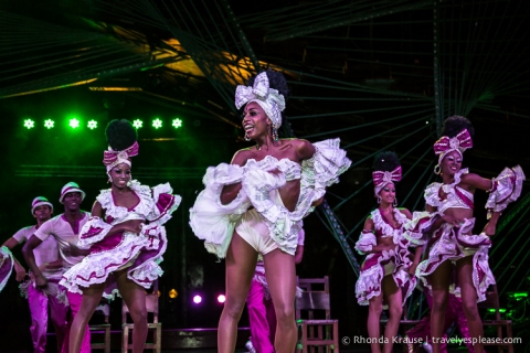 Dancers in the Tropicana Havana show.