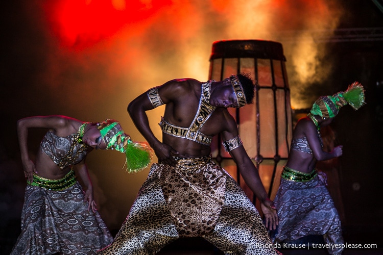 Dancers on stage.