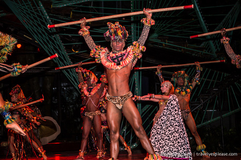 Dancers performing at the Tropicana Havana.