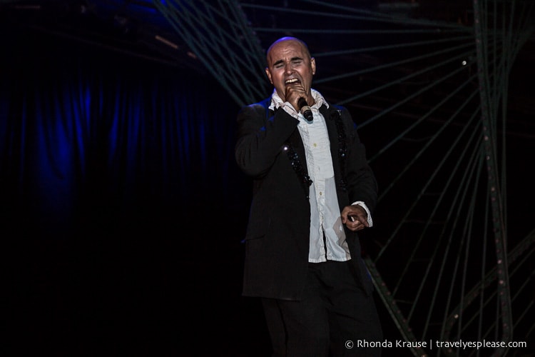 Singer at the Tropicana Havana Cabaret.