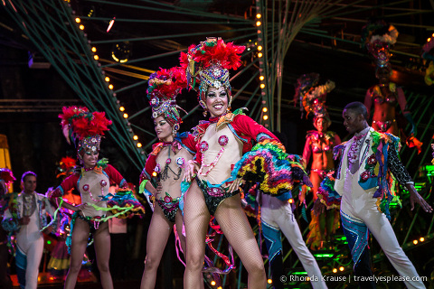 Dancers in the Tropicana Havana show.
