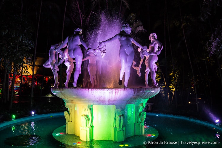 Fountain of Muses at the Tropicana Havana.