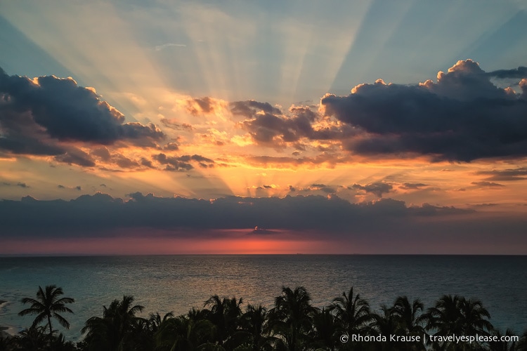 Sunset in Varadero.
