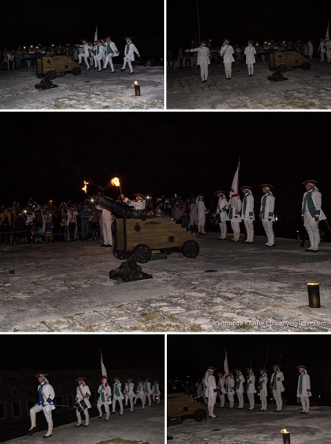 Cañonazo ceremony at Fortaleza de San Carlos de la Cabaña, Havana.