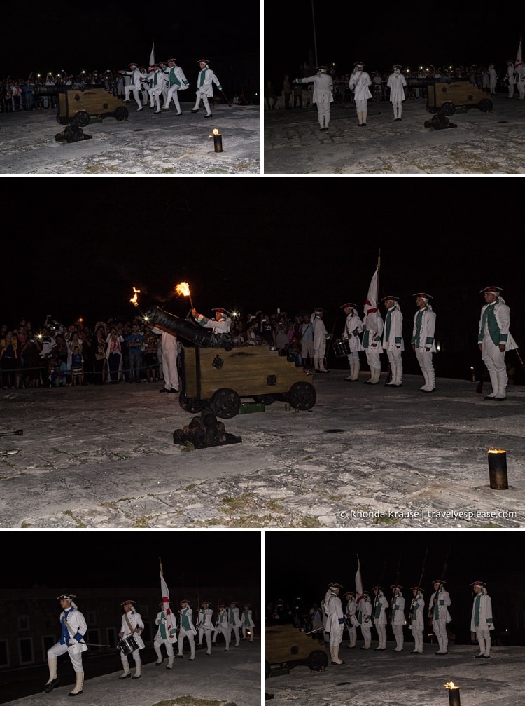 Cañonazo ceremony at Fortaleza de San Carlos de la Cabaña, Havana.