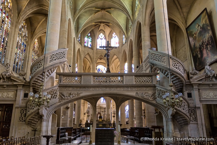 Inside Saint-Étienne-du-Mont.