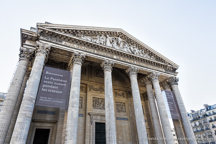 Exterior of the Panthéon.
