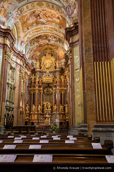 Inside the Melk Abbey Church, Austria