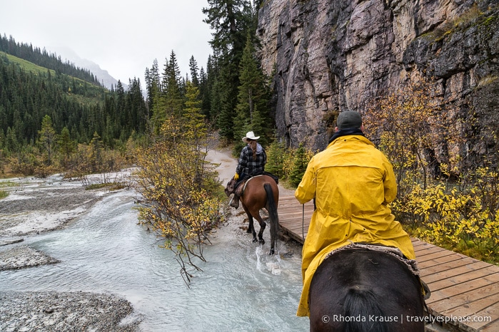 travelyesplease.com | Horseback Riding in Lake Louise to the Plain of Six Glaciers Tea House