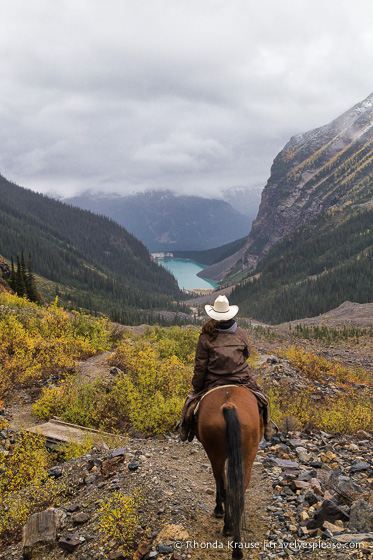 travelyesplease.com | Horseback Ride to the Plain of Six Glaciers Tea House, Lake Louise