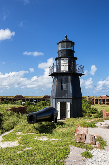 The Fort Jefferson lighthouse.