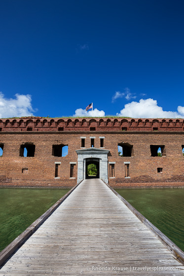 Bridge and entrance to Fort Jefferson.