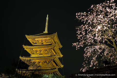 travelyesplease.com | Kyoto's To-ji Temple by Day and Night