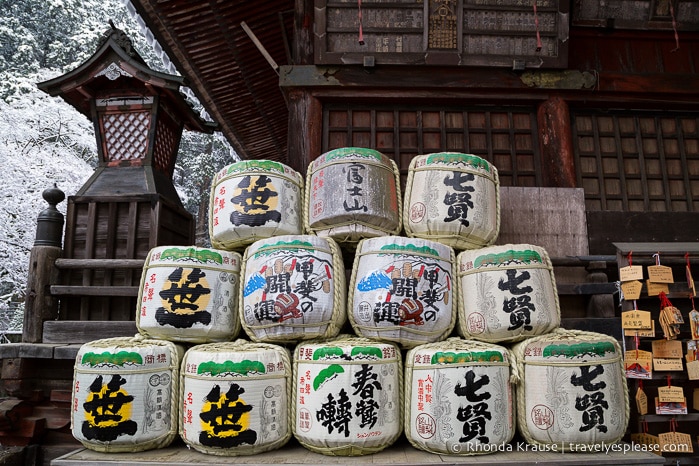 Photo of the Week: Sake Barrels at Fujiyoshida Sengen Shrine