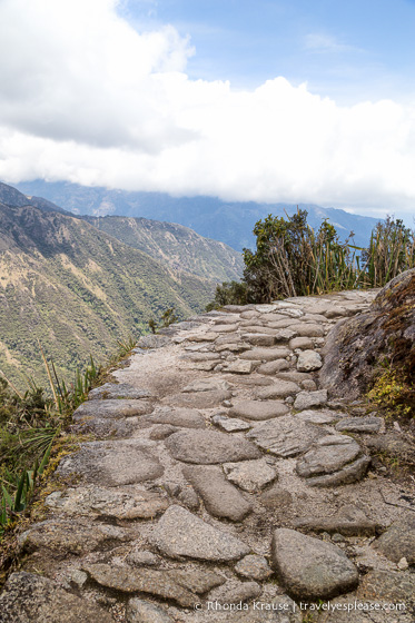 Stone path on the Inca Trail