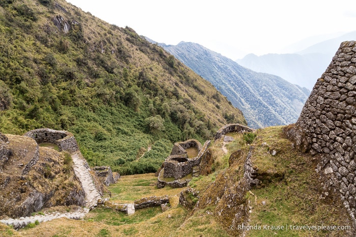 Phuyupatamarca ruins on the Inca Trail