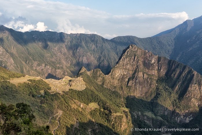 View of Machu Picchu from the Sun Gate