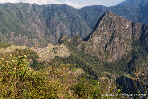 View of Machu Picchu from the Inca Trail