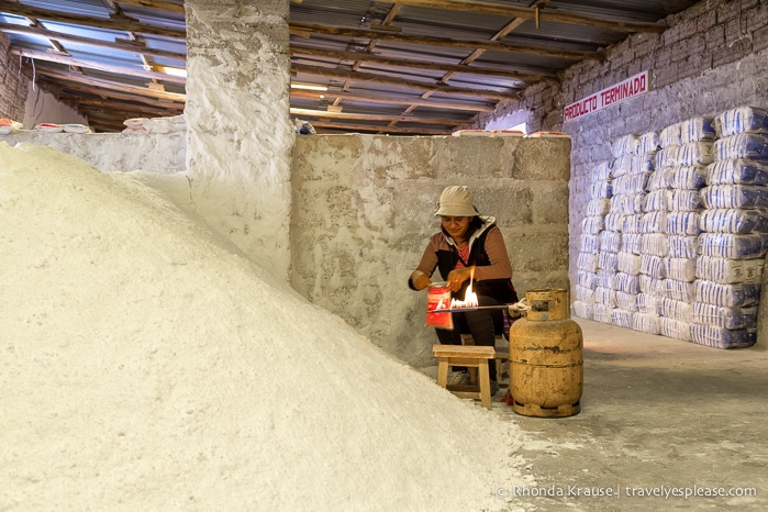 Salt processing facility at Colchani near Salar de Uyuni.