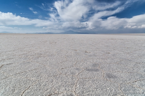 The Uyuni Salt Flats/ Salar de Uyuni in Bolivia.