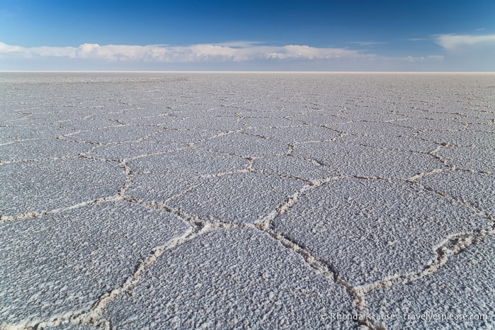 The Uyuni Salt Flats during our 1-day Tour of Salar de Uyuni.