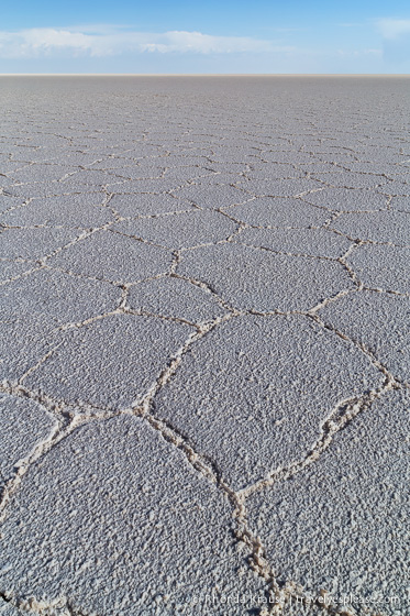 Shapes in the Uyuni Salt Flats.