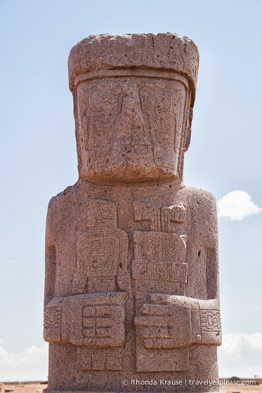 The Ponce Monolith, a highlight of a Tiwanaku tour. 