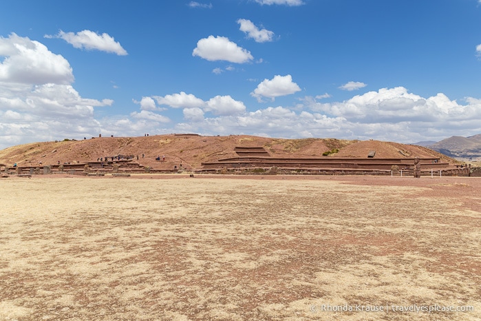 The Tiwanaku ruins- Akapana pyramid.