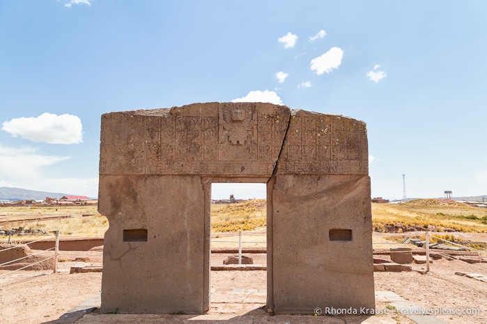 Tiwanaku ruins- Gateway of the Sun.