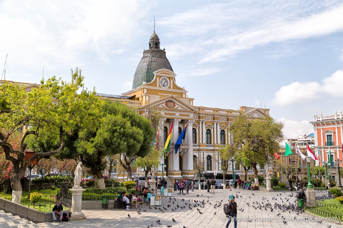 Plaza Murillo in La Paz.