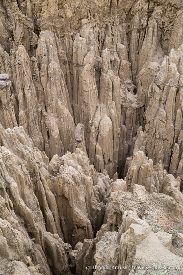Rock formations in Moon Valley- La Paz, Bolivia