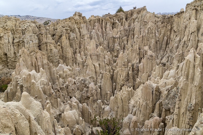 Exploring Moon Valley in La Paz, Bolivia.