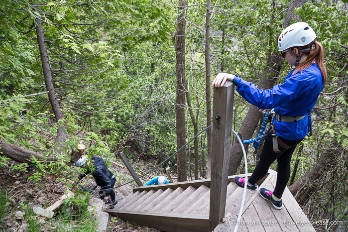 travelyesplease.com | Via Ferrata Adventure at Montmorency Falls Park, Quebec