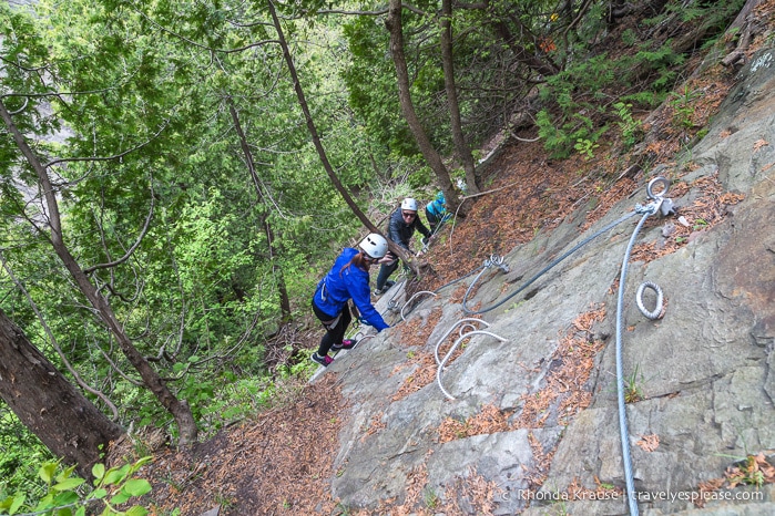 travelyesplease.com | Via Ferrata at Montmorency Falls Park, Quebec