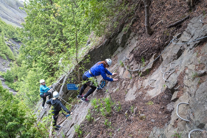 travelyesplease.com | Via Ferrata at Montmorency Falls Park, Quebec