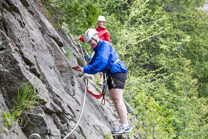 travelyesplease.com | Via Ferrata at Montmorency Falls Park, Quebec