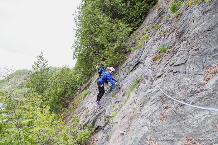 travelyesplease.com | Via Ferrata in Quebec- Montmorency Falls Park